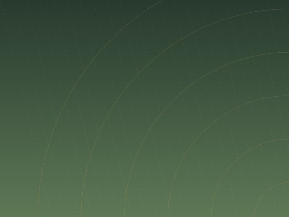 Layered green forms representing environmental preservation